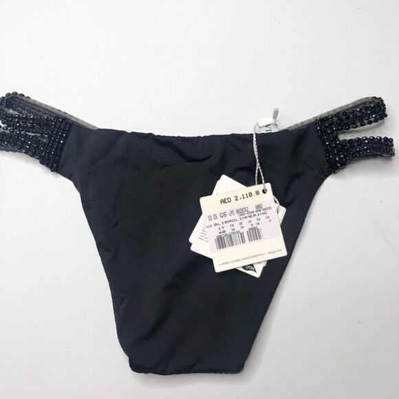 La Perla Glimmering Black Embellished Side Bikini Brief - Picture 6 of 6